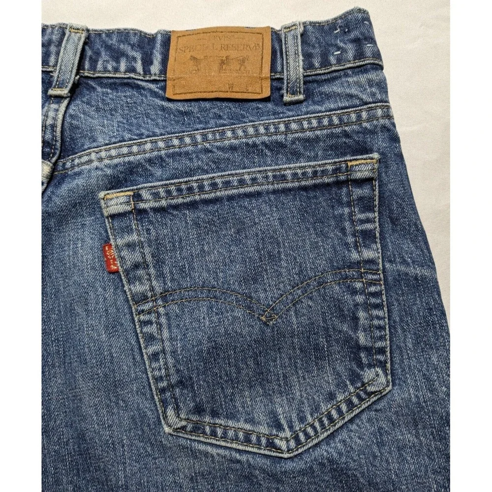 VTG LEVIS SPECIAL‎ RESERVE Men 34X32 Tapered Leg Denim Blue Jean
